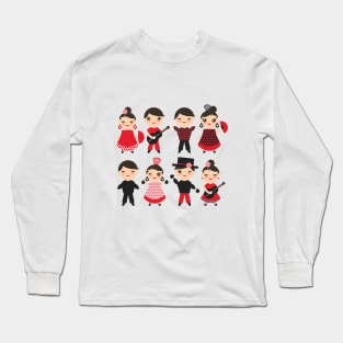 Spanish Flamenco Dancer (6) Long Sleeve T-Shirt